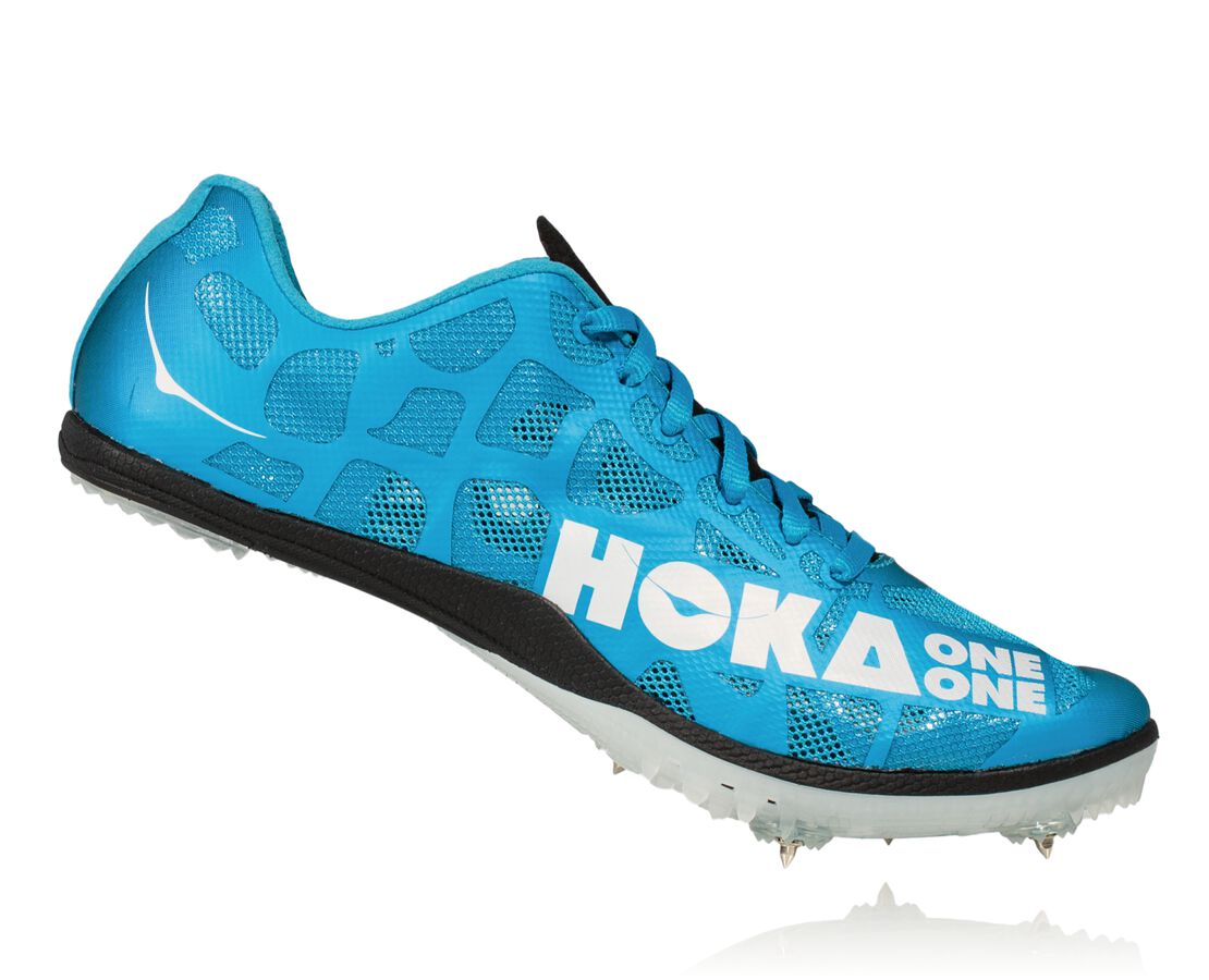 Hoka One One Track Spikes Outlet - Men's Rocket MD Blue / White | Hoka ...